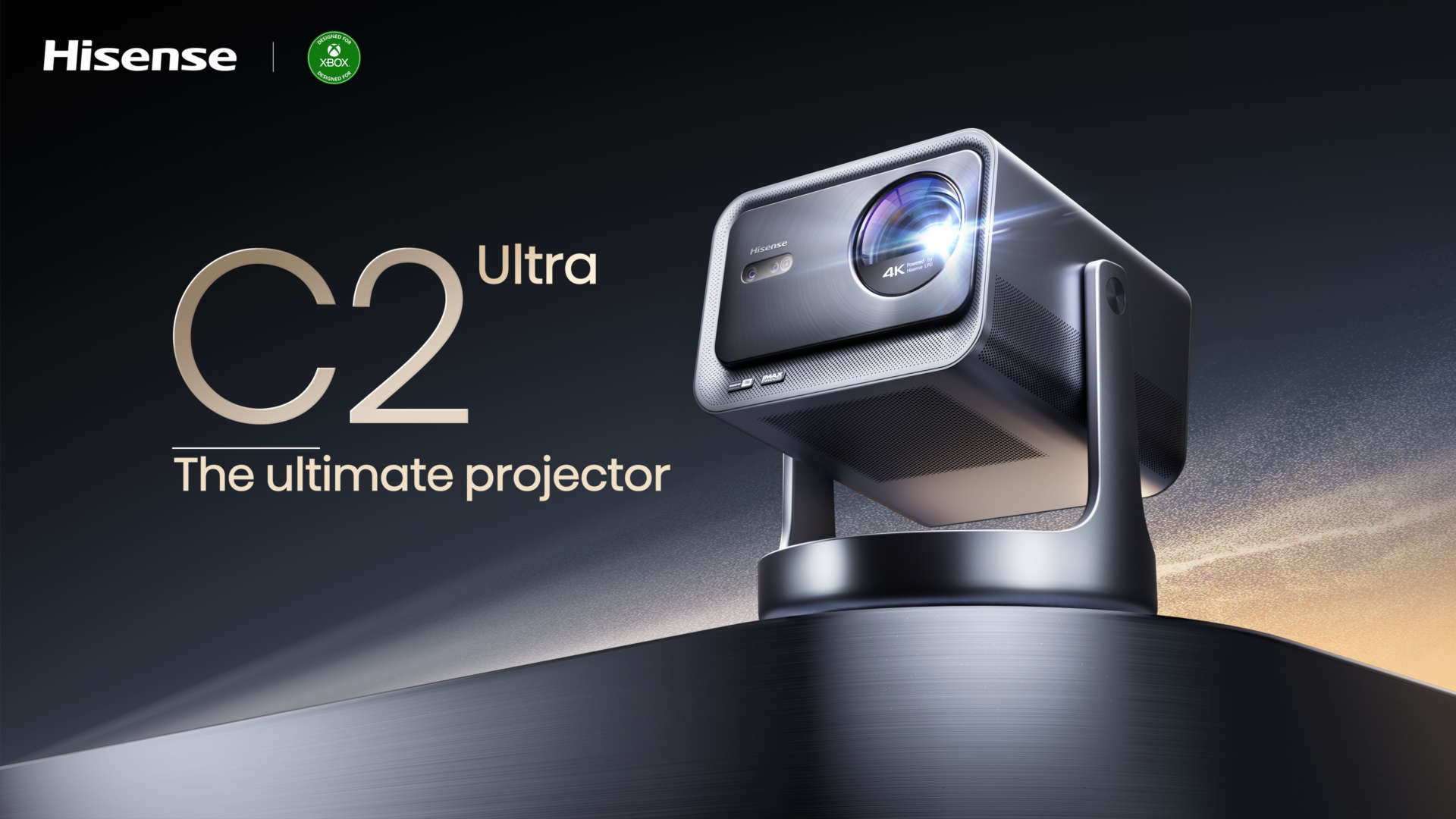 Hisense lancia il mini-proiettore smart 4K C2 Ultra progettato per Xbox